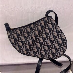Dior triple pocket Monogram Saddle Crossbody